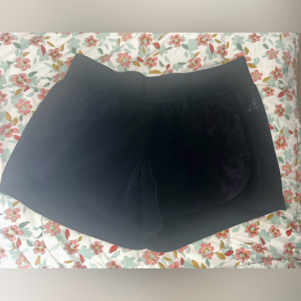 adidas Black Women's High-Rise Running Shorts